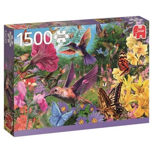 Jumbo (18328) - "Colibri's Garden" - 1500 pieces puzzle