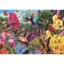 Jumbo (18328) - "Colibri's Garden" - 1500 pieces puzzle