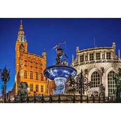 Castorland (B-52936) - "Neptune Fountain, Gdansk" - 500 pieces puzzle