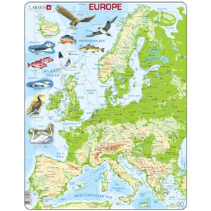 Larsen (K70-GB) - "Europe" - 87 pieces puzzle