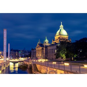 Grafika (02389) - "Bundesverwaltungsgericht, Leipzig, Germany" - 1000 pieces puzzle