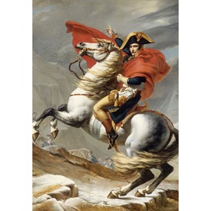 Grafika (00350) - Jacques-Louis David: "Napoleon Crossing the Alps" - 100 pieces puzzle