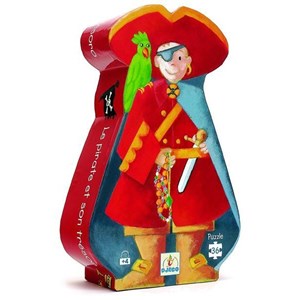 Djeco (07220) - "The Pirate and his Treasure" - 36 pieces puzzle