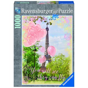 Ravensburger (19708) - "Eiffel Tower" - 1000 pieces puzzle