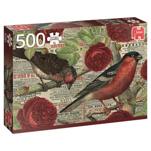 Jumbo (18398) - "Birds love flowers" - 500 pieces puzzle