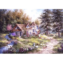 Grafika (T-00510) - Dennis Lewan: "Glacier Ridge Manor" - 1000 pieces puzzle