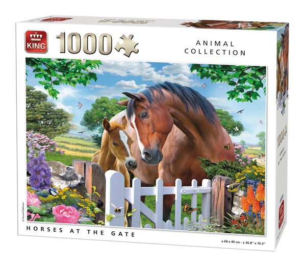 King International (05388) - "Horses at the Gate" - 1000 pieces puzzle
