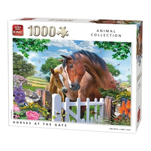 King International (05388) - "Horses at the Gate" - 1000 pieces puzzle