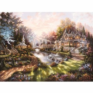 Ravensburger (15944) - "Morning Glory" - 1000 pieces puzzle