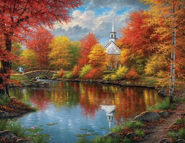 SunsOut (69621) - Abraham Hunter: "Autumn Tranquility" - 1000 pieces puzzle