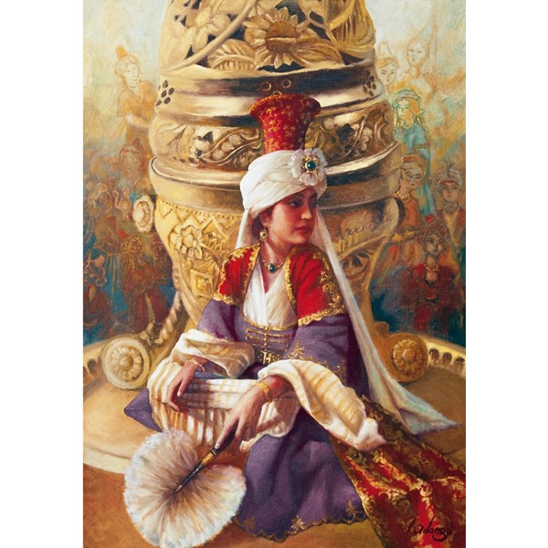 Educa (14724) - Kamil Aslanger: "Sultan Mahi Nigar and Incensory" - 1000 pieces puzzle