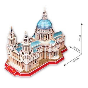 Cubic Fun (MC117H) - "St. Paul's Cathedral of London" - 107 pieces puzzle