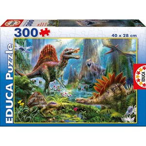Educa (16366) - Jan Patrik Krasny: "Dinosaurs" - 300 pieces puzzle