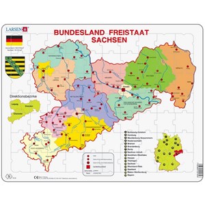 Larsen (K34) - "Bundesland: Freistaat Sachsen" - 70 pieces puzzle