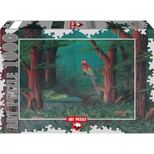 Art Puzzle (61015) - Ahmet Yesil: "The Guest of the Forest" - 1000 pieces puzzle