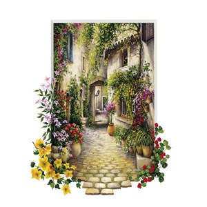 Educa (16652) - "In the Small Flower Village" - 1000 pieces puzzle