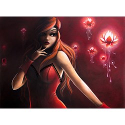 Grafika (01331) - Misstigri: "Red Light Flower" - 2000 pieces puzzle
