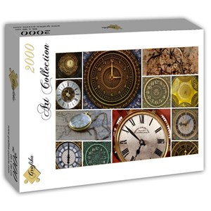 Grafika (T-00134) - "Collages, Clocks" - 2000 pieces puzzle