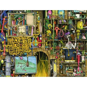 Ravensburger (16642) - Colin Thompson: "Crazy Lab" - 2000 pieces puzzle