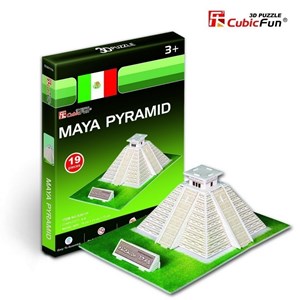 Cubic Fun (S3011H) - "Maya Pyramid" - 19 pieces puzzle