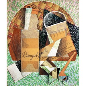 Puzzle Michele Wilson (A324-150) - Juan Gris: "The Banyuls' bottle" - 150 pieces puzzle