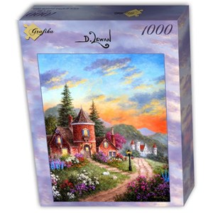 Grafika (T-00518) - Dennis Lewan: "Castle Ridge Manor" - 1000 pieces puzzle
