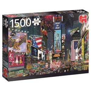 Jumbo (18583) - "Times Square, New York" - 1500 pieces puzzle
