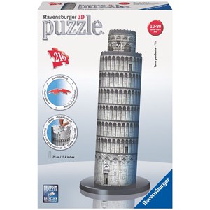 Ravensburger (12557) - "Leaning Tower of Pisa" - 216 pieces puzzle