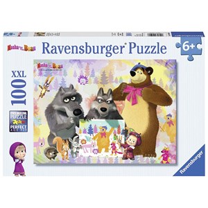 Ravensburger (10590) - "Masha and the Bear" - 100 pieces puzzle