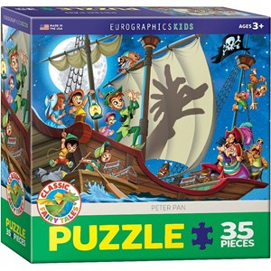 Eurographics (6035-0877) - "Peter Pan" - 35 pieces puzzle