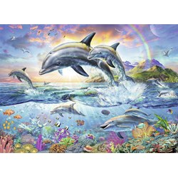 Ravensburger (13697) - "Colorful Underwater World + Coloring Booklet" - 100 pieces puzzle