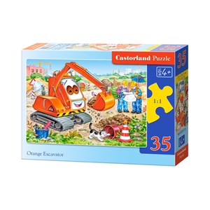 Castorland (B-035113) - "Orange Excavateur" - 35 pieces puzzle
