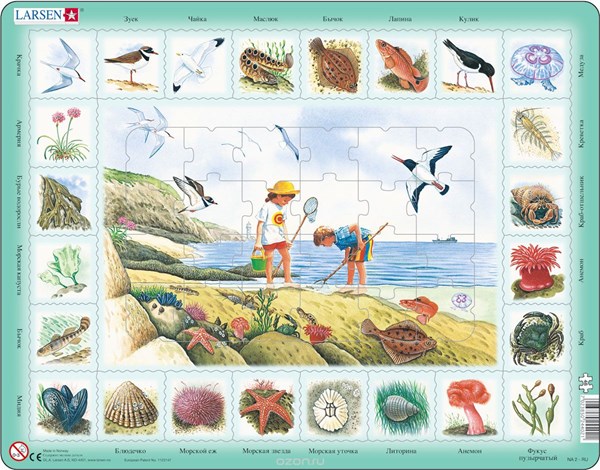 Larsen (NA2-RU) - "Seaside - RU" - 48 pieces puzzle