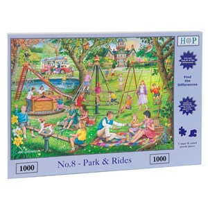 The House of Puzzles (3503) - "Find the Differences No.8, Park & Rides" - 1000 pieces puzzle