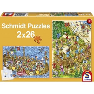 Schmidt Spiele (56008) - "Vikings" - 26 pieces puzzle