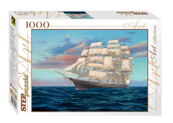 Step Puzzle (79096) - "Sailing Ship" - 1000 pieces puzzle