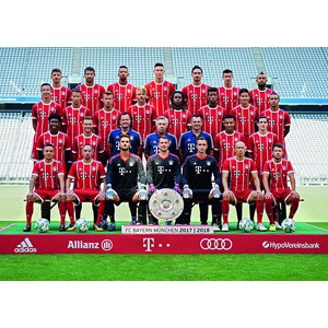 Ravensburger (19758) - "FC Bayern München Season 2017/2018" - 1000 pieces puzzle
