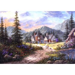 Grafika (T-00499) - Dennis Lewan: "Hills Of Bavaria" - 1500 pieces puzzle