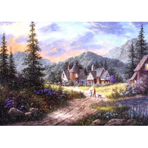 Grafika (T-00499) - Dennis Lewan: "Hills Of Bavaria" - 1500 pieces puzzle