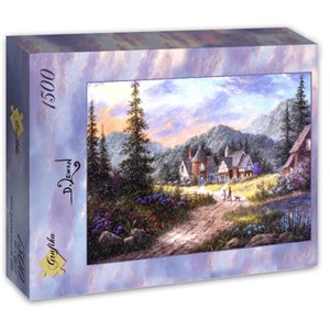 Grafika (T-00499) - Dennis Lewan: "Hills Of Bavaria" - 1500 pieces puzzle