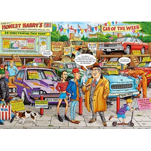 Ravensburger (19692) - Geoffrey Tristram: "#18 - Used Car Lot" - 1000 pieces puzzle
