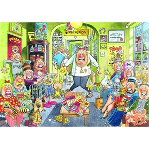 Jumbo (13216) - "Uproar At The Vets" - 1000 pieces puzzle