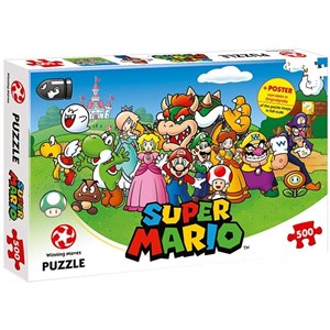 Winning Moves Games (11002) - "Super Mario" - 500 pieces puzzle