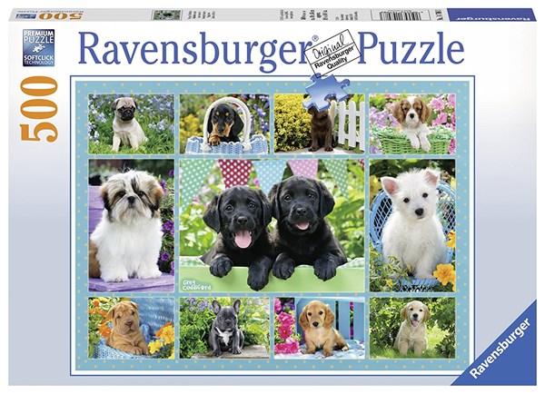 Ravensburger (14708) - "Pruning Dogs" - 500 pieces puzzle