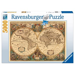 Ravensburger (17411) - "Antique World Map" - 5000 pieces puzzle