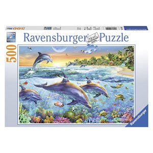Ravensburger (14210) - "Dolphin Cove" - 500 pieces puzzle