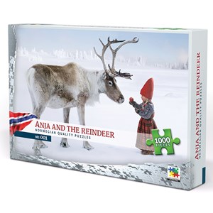 Vennerod forlag (001) - Per Breiehagen: "Anja and the Reindeer" - 1000 pieces puzzle