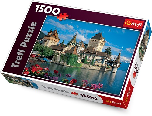Trefl (26102) - "Oberhofen Castle, Switzerland" - 1500 pieces puzzle