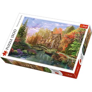 Trefl (26136) - Dominic Davison: "Cottage by the lake" - 1500 pieces puzzle