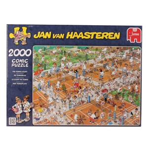 Jumbo (17075) - Jan van Haasteren: "The Tennis Court" - 2000 pieces puzzle